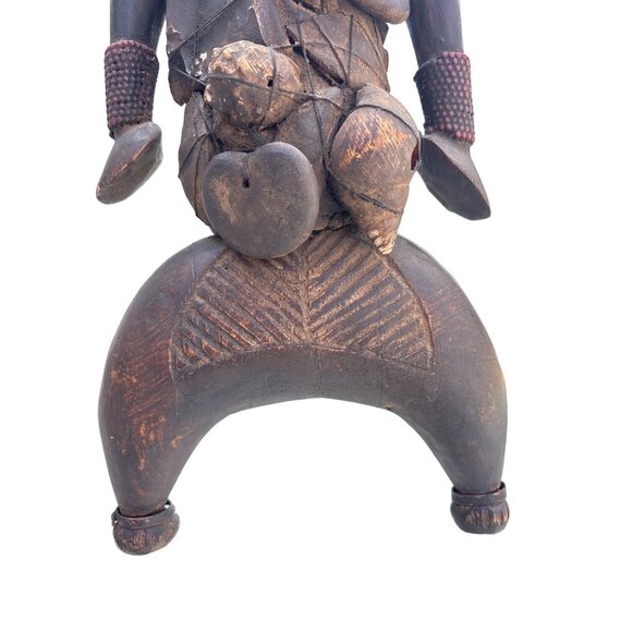 Male Namji doll fetish Fertility figure Wooden African Figurine Statue - Picture 11 of 16